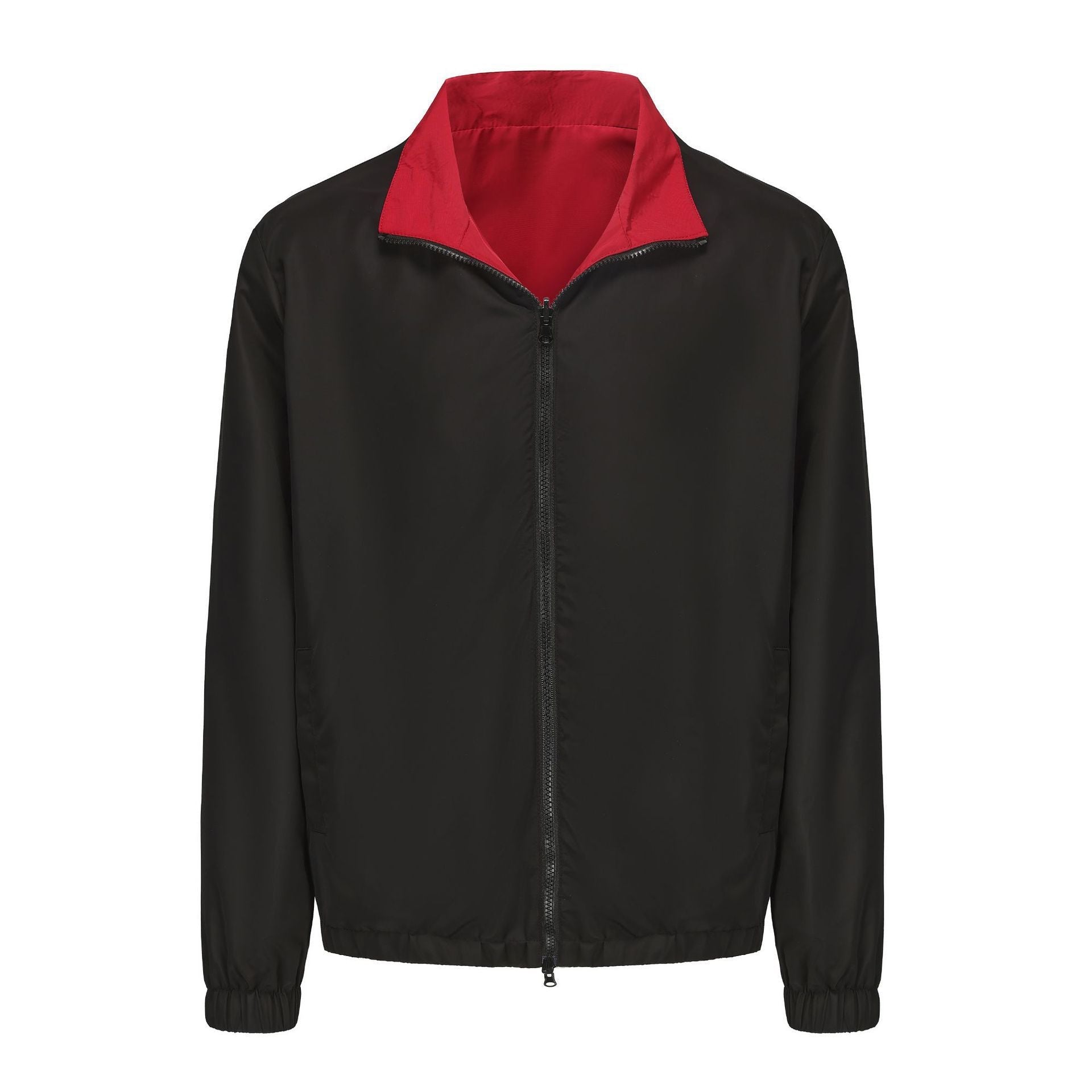 Herren leichte Freizeitjacke mit Stehkragen und elastischen Bündchen R&B