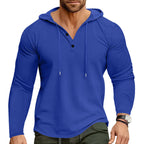Herren lässiges Kapuzenshirt mit strukturierter Oberfläche R&B