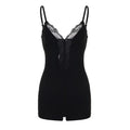 Damen Nachtwäsche Bodysuit mit raffiniertem Spitzendetail R&B