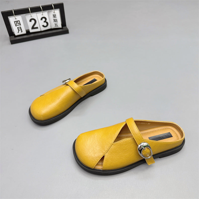 Damen bequeme Mokassins mit dekorativem Riemchen und ergonomischer Sohle R&B