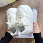 Damen Plateau-Sneaker mit modernen Stern-Applikationen und dämpfender Sohle R&B