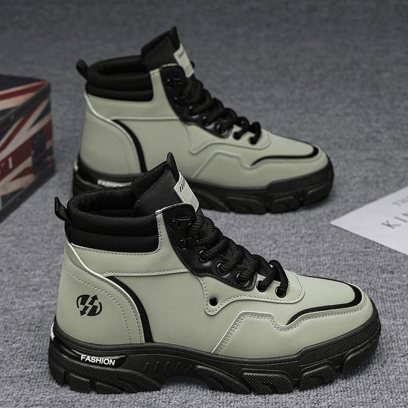 Damen Modische High-Top Sneakers mit robustem Sohlenprofil R&B