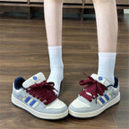 Damen Sneakers im sportlichen Retro-Design mit dicker Sohle