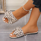 Damen modische Badesandalen mit verspieltem Schleifen-Design R&B