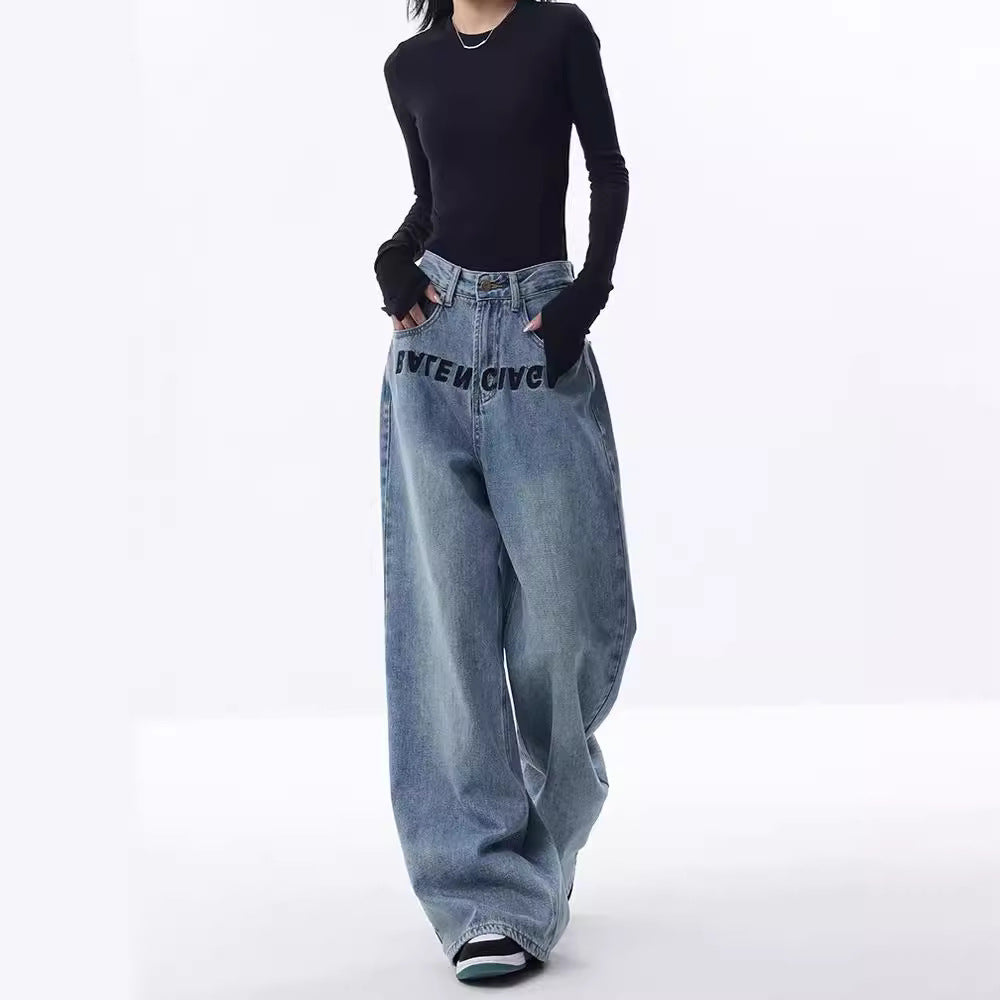 Damen Weite Jeanshose R&B