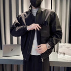 Herren modische Übergangsjacke mit praktischen Taschen und elastischen Bündchen