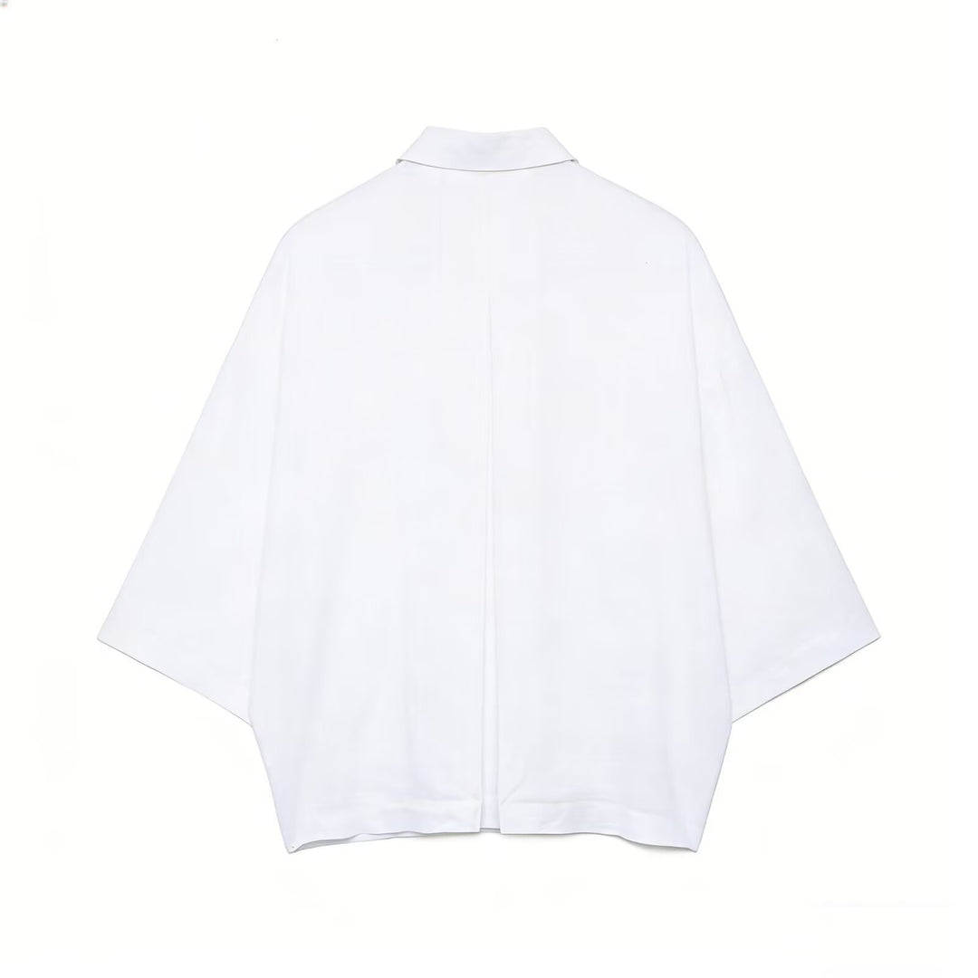Damen Oversize Hemdbluse aus weichem, atmungsaktivem Material R&B