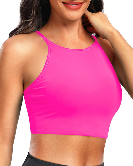 Damen Sportliches Crop-Top R&B