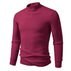 Herren Rollkragenpullover aus strukturiertem Strickmaterial R&B