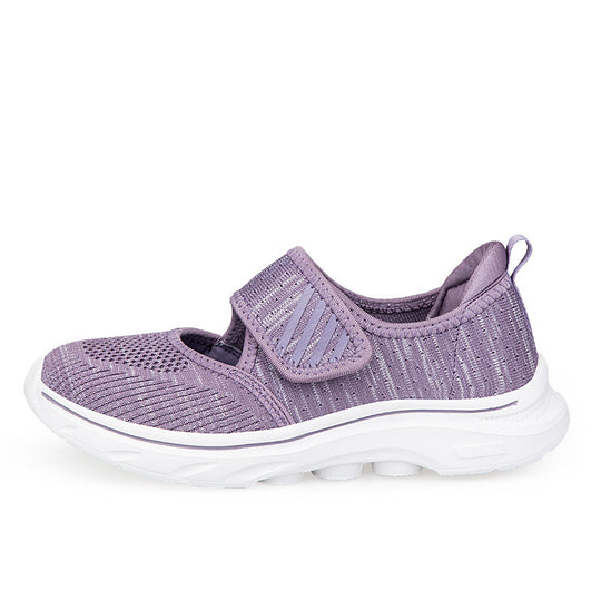 Damen Slip-On Laufschuhe mit verstellbarem Klettverschluss und atmungsaktivem Obermaterial R&B
