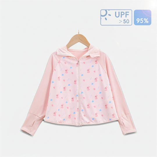 Mädchen Übergangsjacke mit Kapuze und niedlichem Tiermotiv R&B