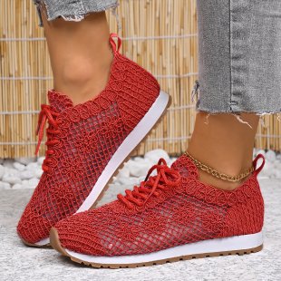 Damen atmungsaktive und flexible Netz-Sneaker R&B