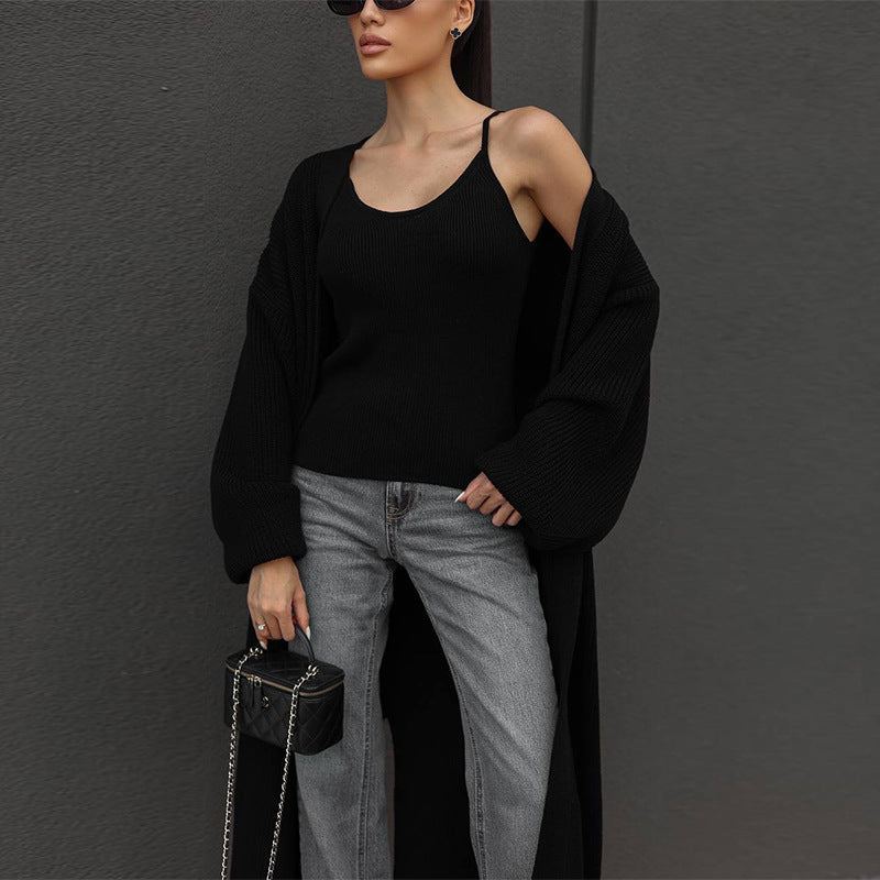 Damen lässiger Strickmantel R&B