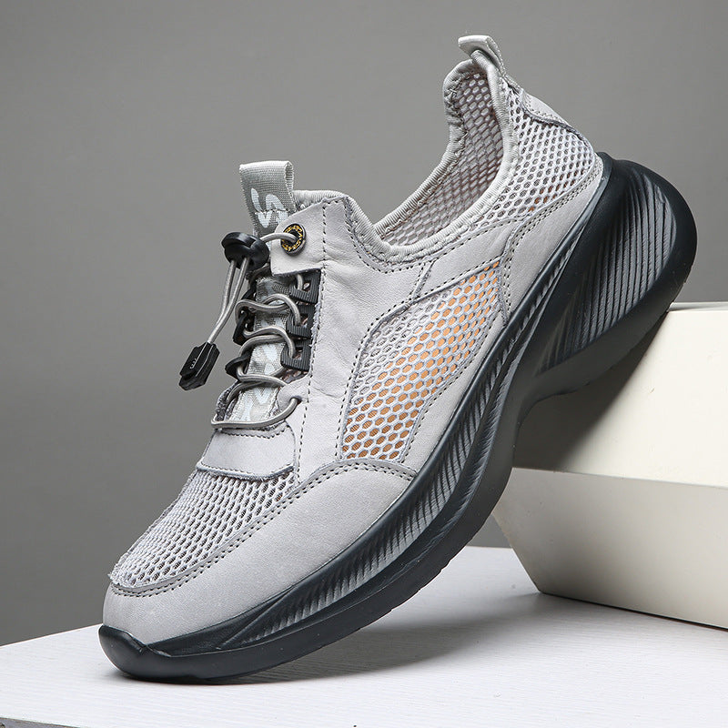 Herren Atmungsaktive Freizeitsneaker mit elastischem Schnellverschluss R&B
