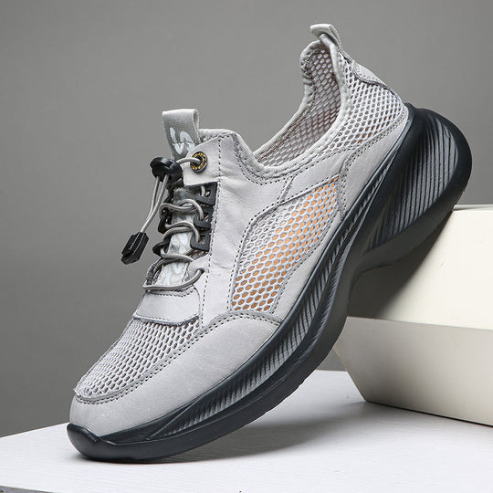 Herren Atmungsaktive Freizeitsneaker mit elastischem Schnellverschluss R&B