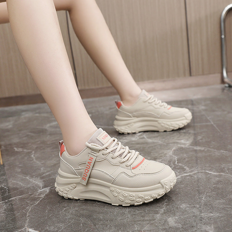 Damen sportliche Chunky Sneaker mit rutschfester Sohle und atmungsaktivem Obermaterial R&B