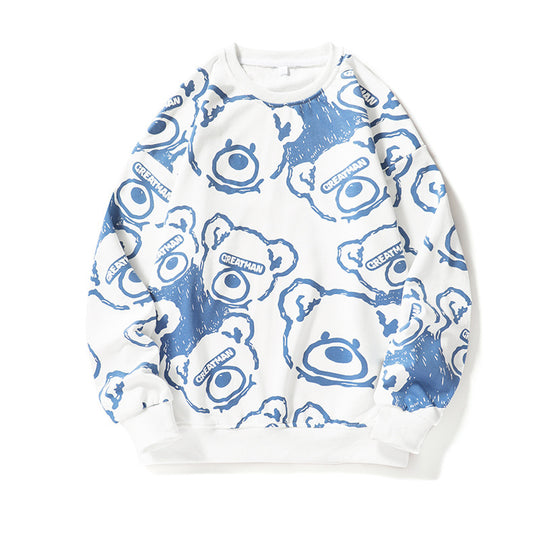 Herren lässiger Sweatshirt mit kreativem Tiermotiv R&B