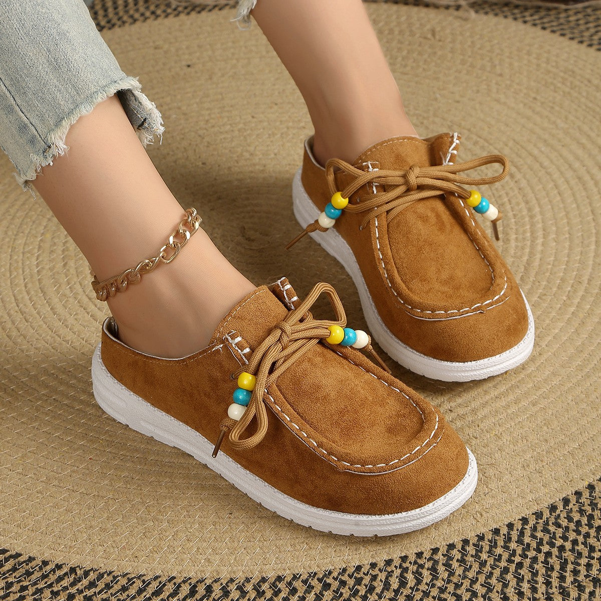 Damen Bequeme Clogs mit modischem Schnitt und dekorativem Riemendesign R&B