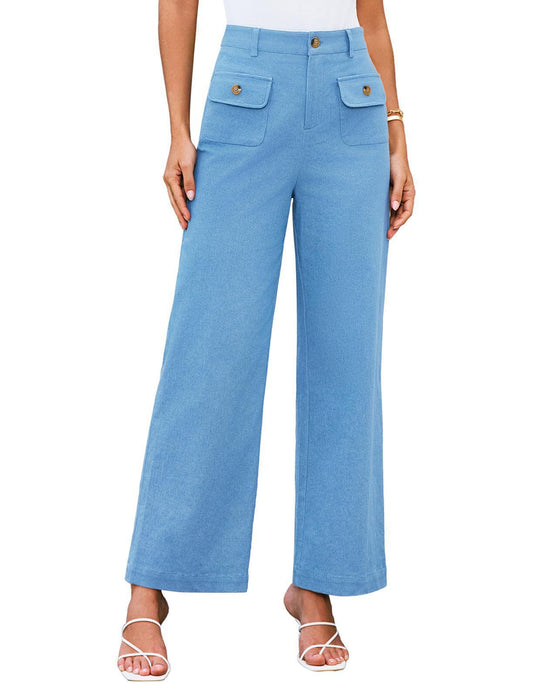Damen weite Stoffhose mit praktischen Taschen R&B