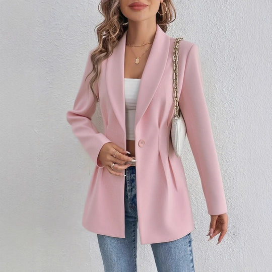 Damen Elegante und geschmackvolle Blazerjacke mit Tailleneinsatz R&B