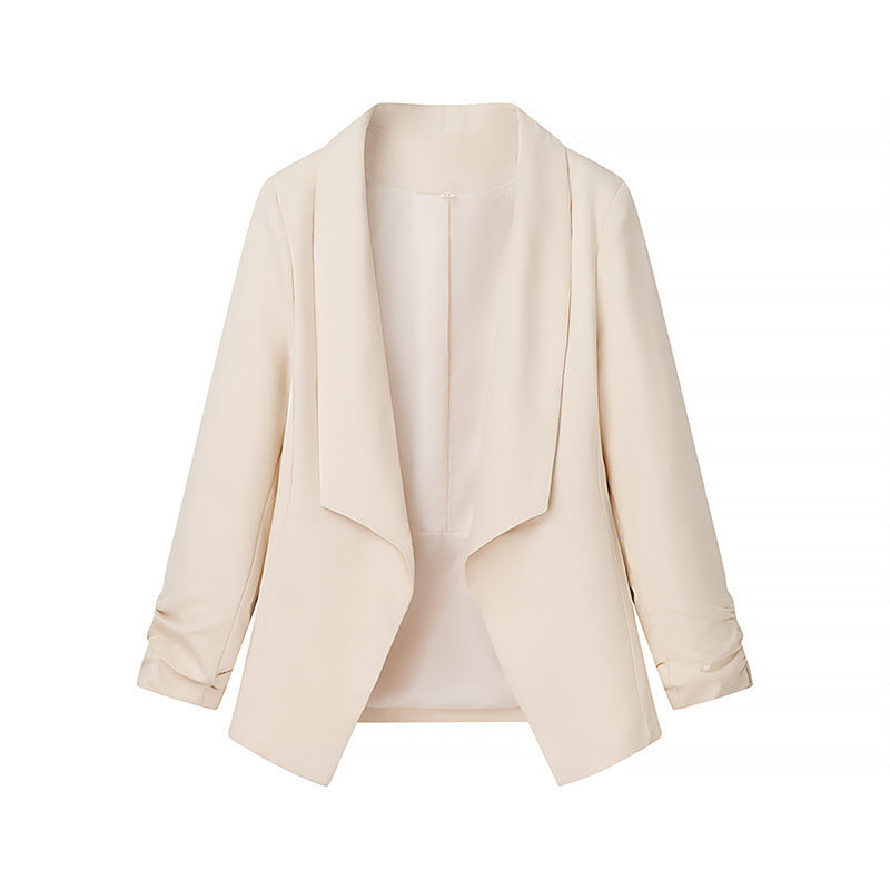 Damen elegante Blazerjacke mit lässigem Schnitt und stylischen Ärmeldetails R&B