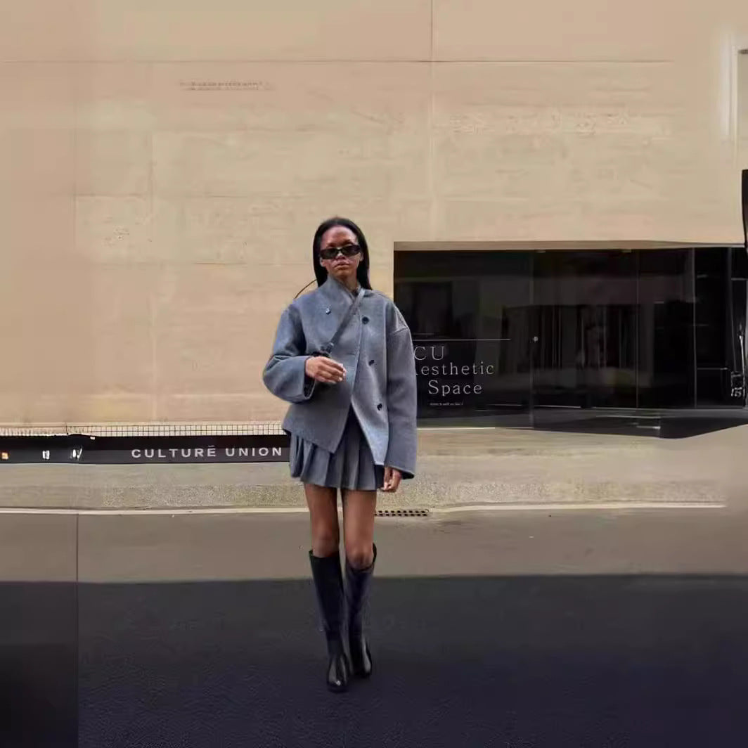 Damen Modische und elegante Kurzjacke mit innovativem Schnitt R&B