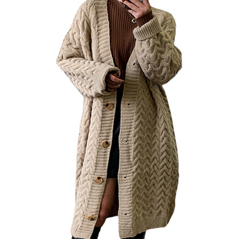 Damen Strickjacke mit strukturierter Oberfläche und Knöpfen R&B