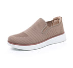 Damen Bequeme Slip-On Sneakers mit atmungsaktivem Obermaterial und flexiblem Fußbett R&B