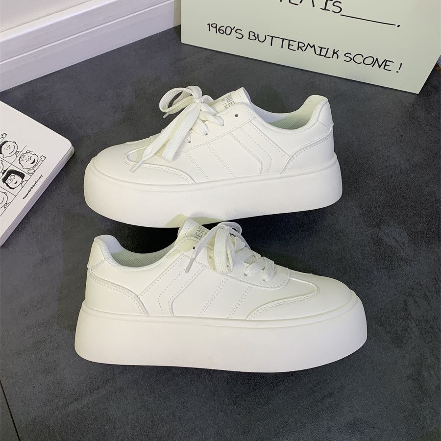 Damen modische Plateau-Sneaker mit klassischem Obermaterial und bequemer Dämpfung R&B