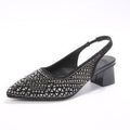 Damen Slingback-Pumps mit glamourösem Kristall-Detail R&B
