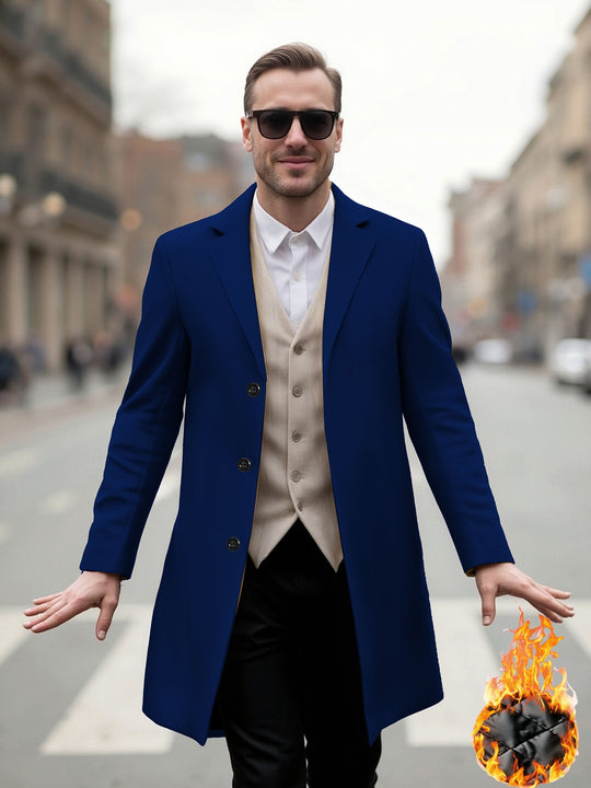 Herren eleganter Langmantel mit modernem Schnitt und optimalem Tragekomfort R&B