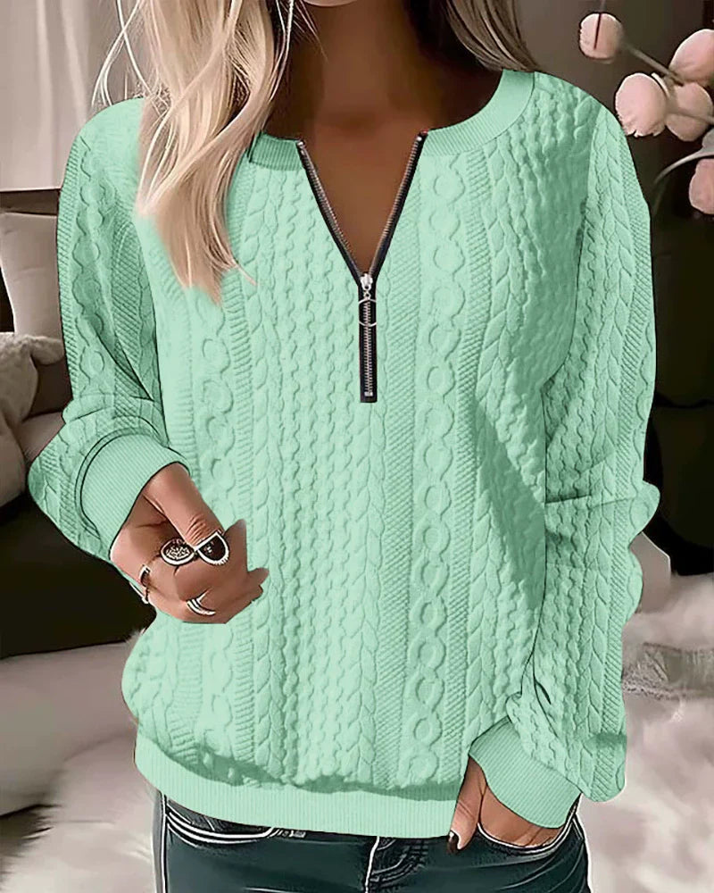 R&B | Reißverschluss Sweatshirt Freizeitkleidung