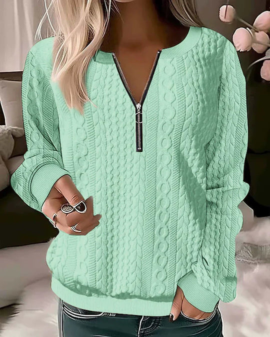R&B | Reißverschluss Sweatshirt Freizeitkleidung