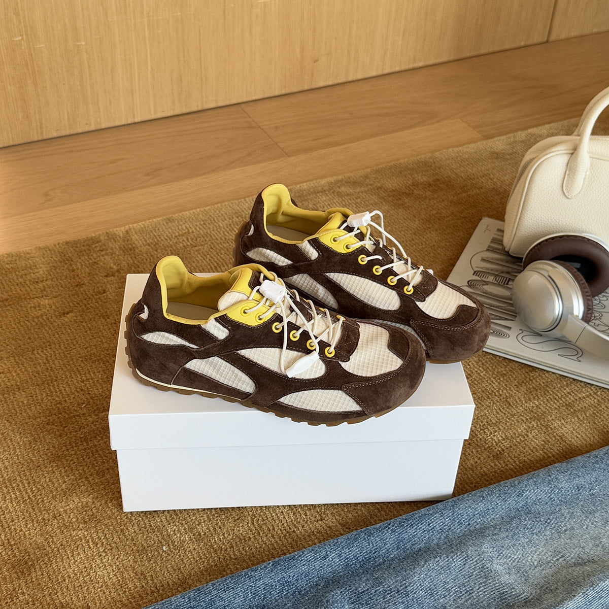 Damen Sportliche Sneakers mit atmungsaktiver Mesh-Oberfläche und stabiler Sohle