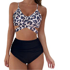 Damen Crop-Top Bikini-Set mit geflochtenem Design R&B