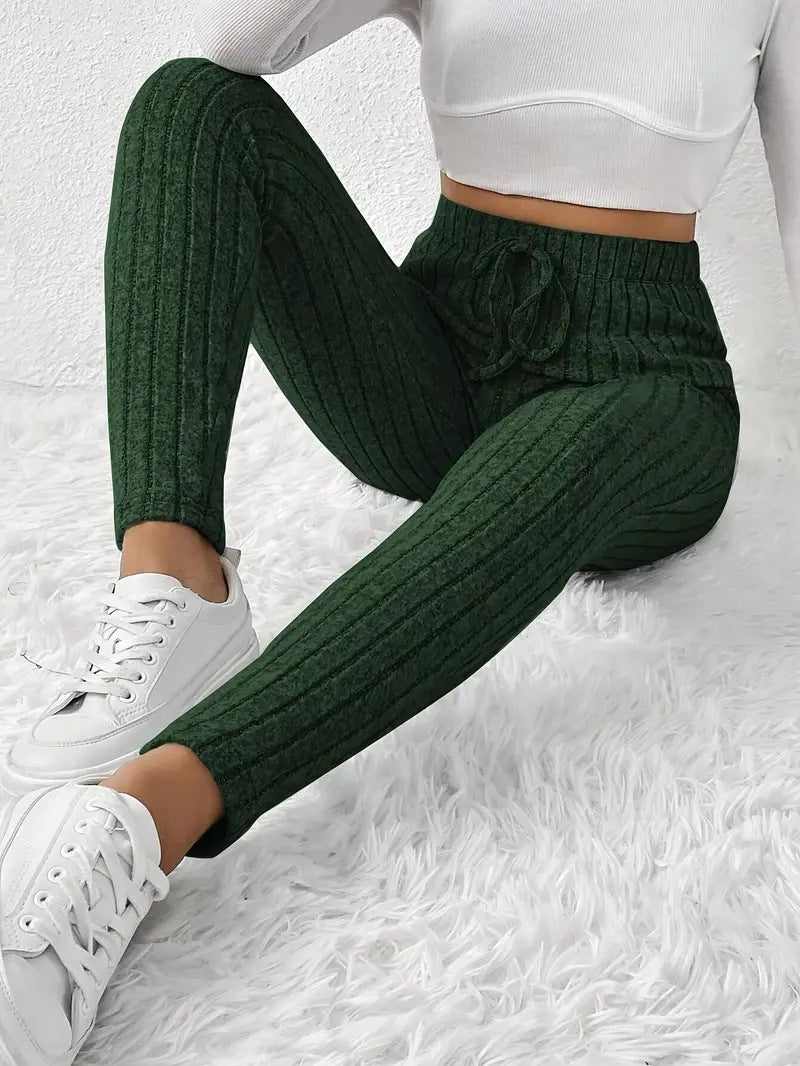 Damen Gefütterte Sweatpants mit Rippstruktur R&B