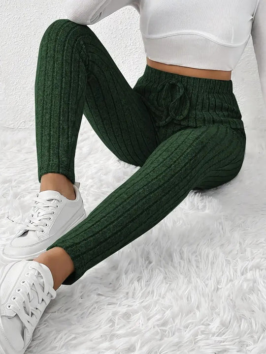 Damen Gefütterte Sweatpants mit Rippstruktur R&B