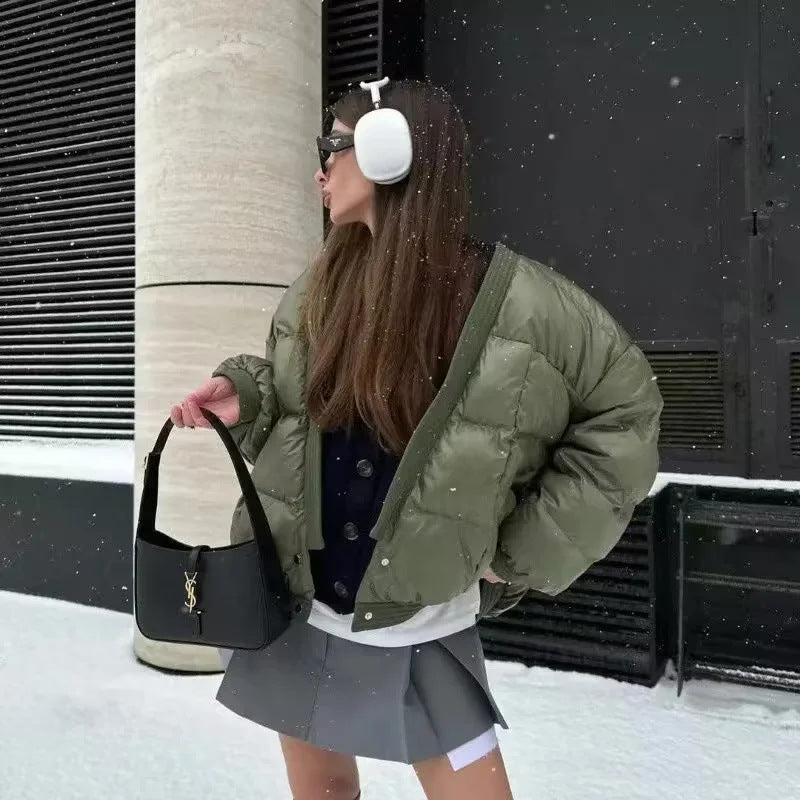 Damen gesteppte Übergangsjacke mit modischem Schnitt und praktischen Taschen R&B