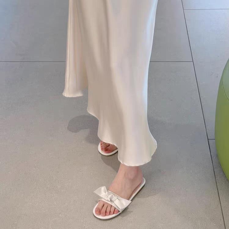 Damen modische Sandalen mit dekorativem Schleifenakzent R&B