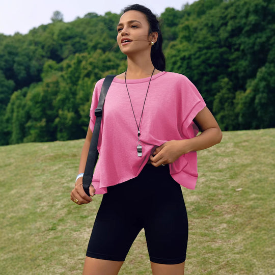 Damen modernes Cut-Out Oberteil R&B
