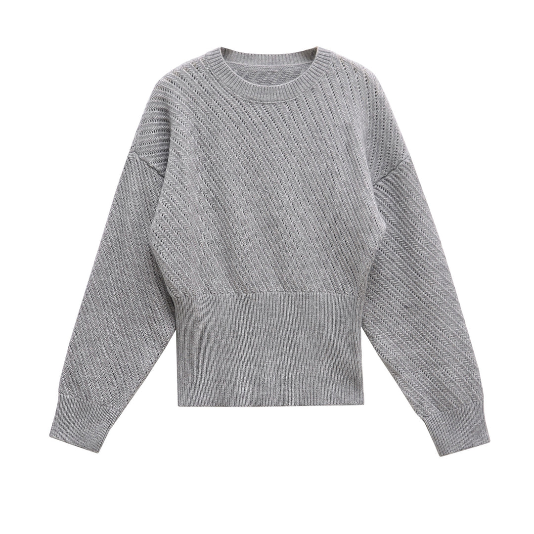 Damen Pullover im strukturierten Strickdesign R&B