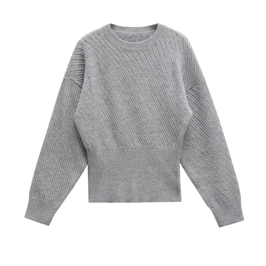 Damen Pullover im strukturierten Strickdesign R&B