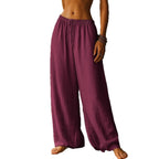 Damen Weite Leinenhose