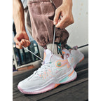 Damen Sportliche High-Top Basketball-Sneaker mit atmungsaktiver Mesh-Oberfläche und dämpfendem Fußbett
