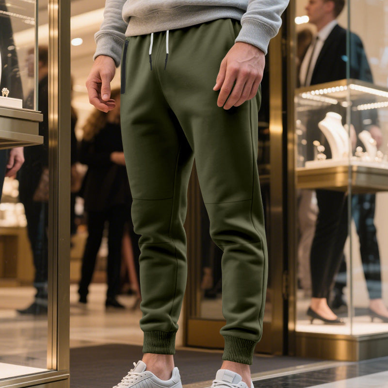 Herren Freizeit Jogginghose mit seitlichem Kontrast und elastischem Bund R&B