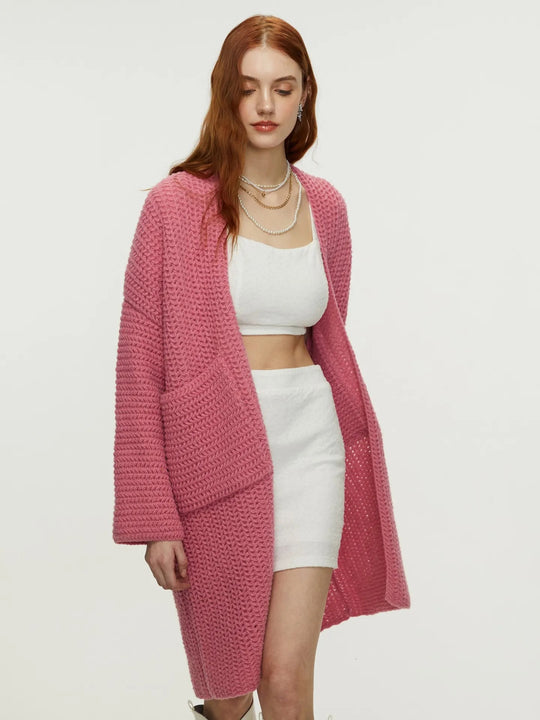 Damen Strickjacke mit Taschen R&B