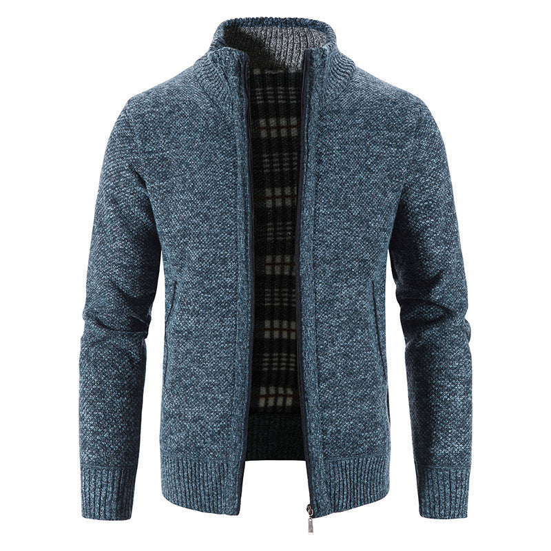 Herren Strickjacke mit innovativem wärmeisolierendem Innenfutter R&B