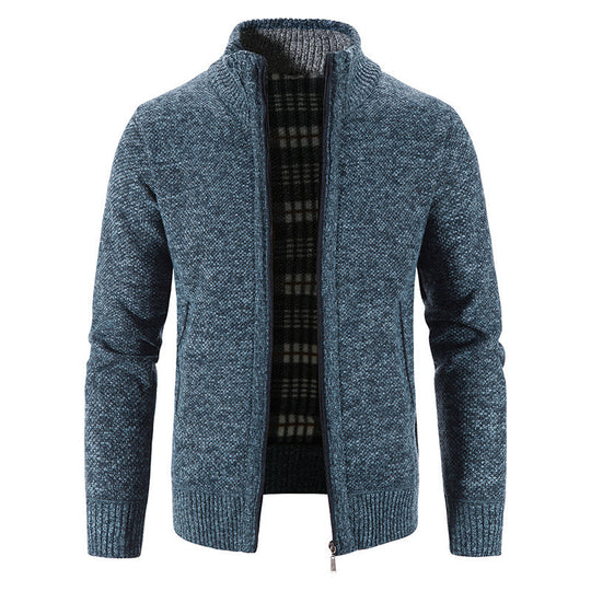 Herren Strickjacke mit innovativem wärmeisolierendem Innenfutter R&B