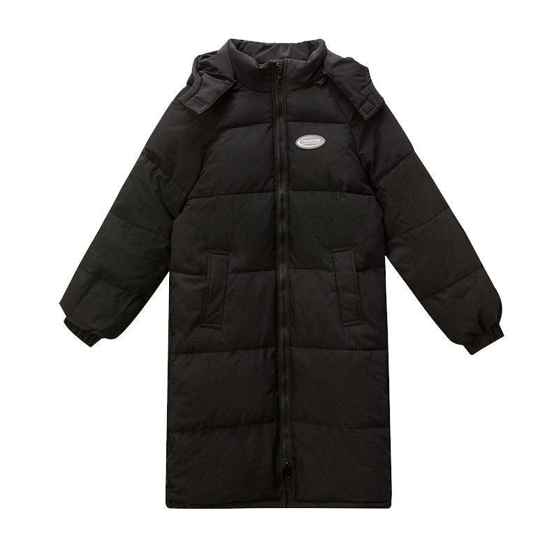 Damen Langer isolierter Pufferparka mit hohen Seitentaschen R&B