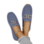 Damen Slip-On Sneakers mit luftigem Netzdesign und elegantem Schmuckverschluss R&B